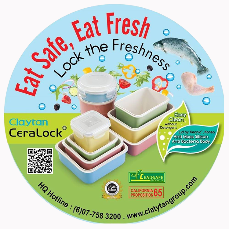 CERALOCK TMJ18 Ceramic Food Container - Storage Square 280ML