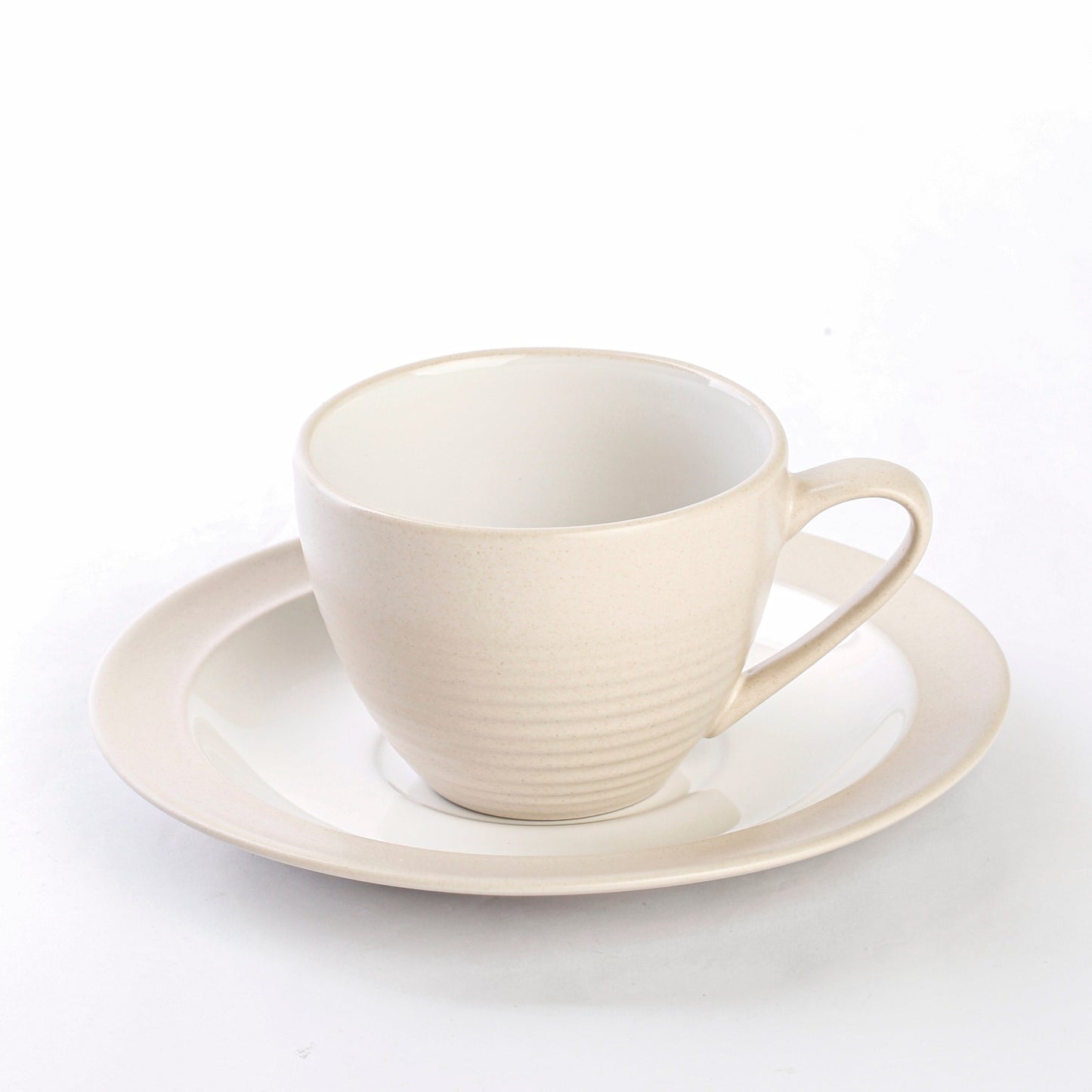 NATURELLE STONE SERIES JCC40 & JSC17 Tea Cup 400ml With Saucer