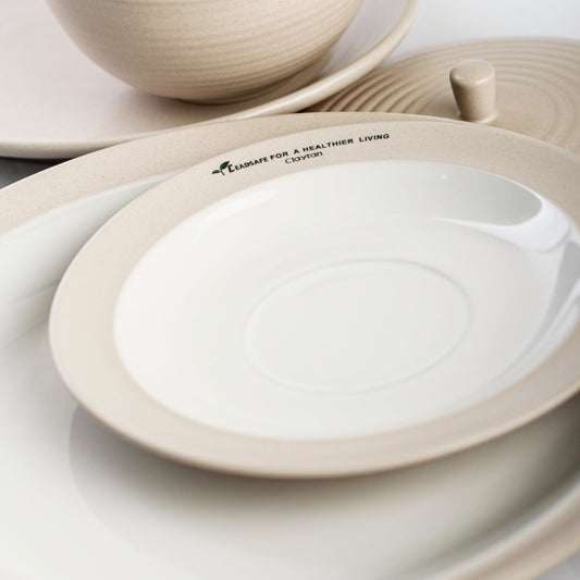 NATURELLE STONE SERIES PPR27/JPR22 Round Plate 27cm/22cm (NBEW)