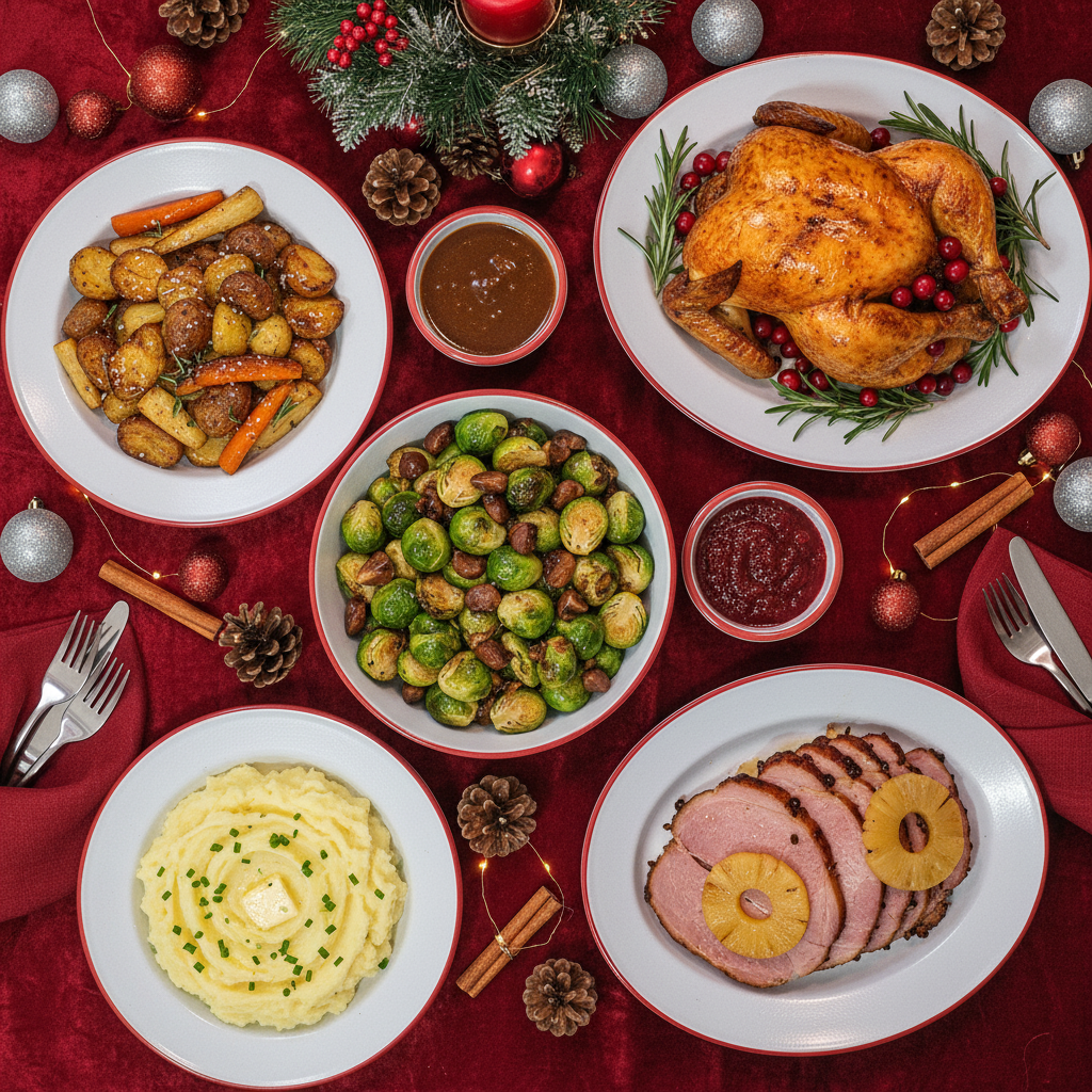 Christmas Edition Table Setting for 2 & 4 pax