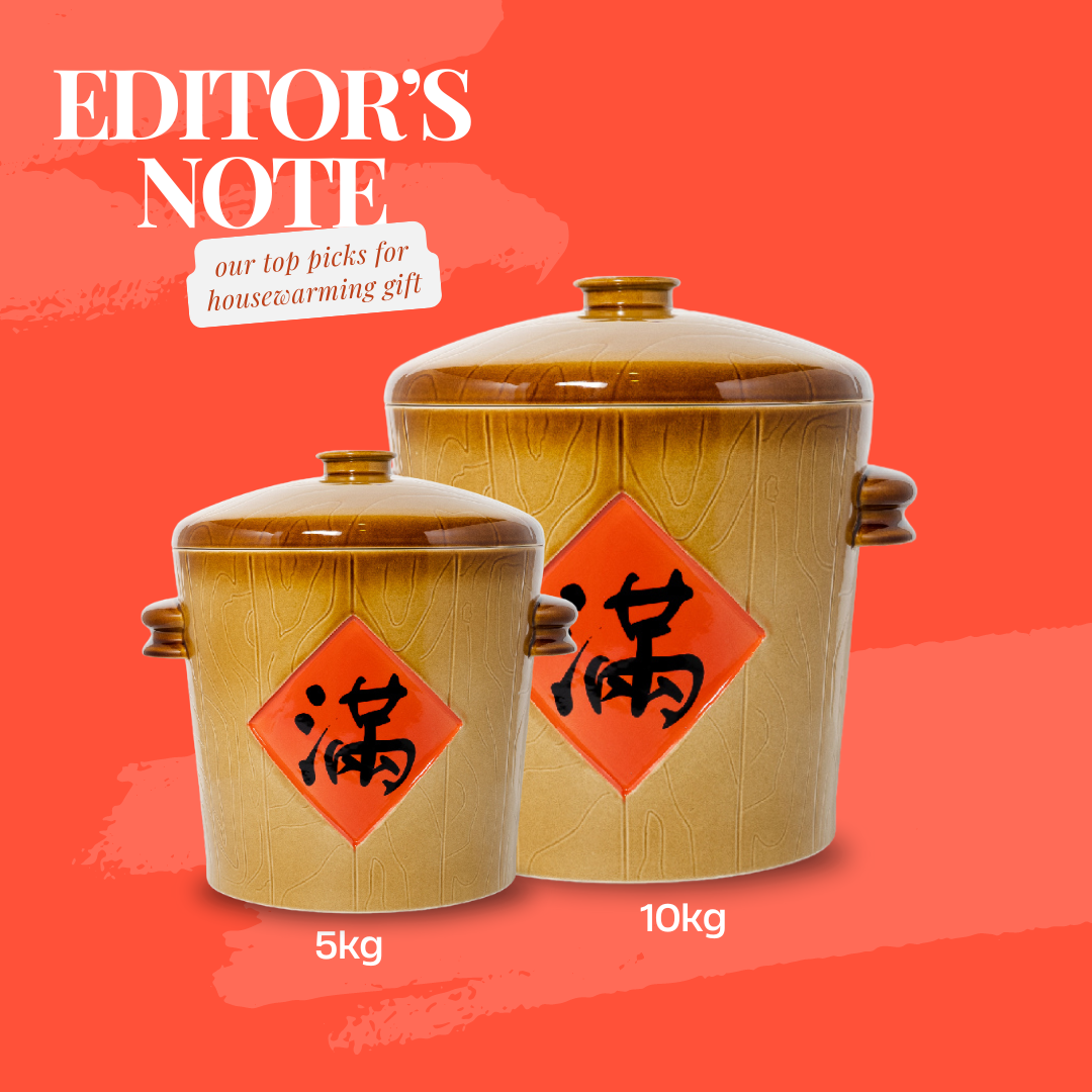 CLAYTAN RICE CONTAINER WITH CHINESE WORDING