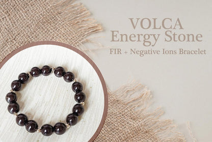 CLAYTAN VOLCA Energy Stone - FIR & Negative Ions Bracelet