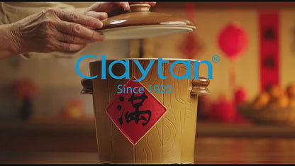 CLAYTAN RICE CONTAINER WITH CHINESE WORDING