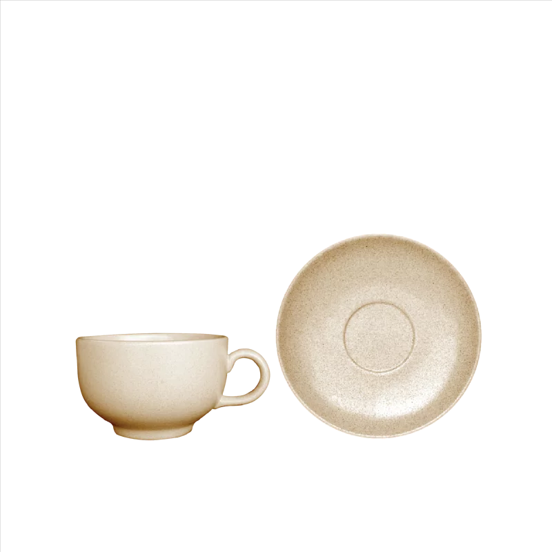 SPECKLE BEIGE RCB21 & RSB16 Bowl Cup 210ML With Saucer (SE)