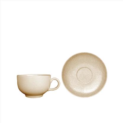 SPECKLE BEIGE RCB21 & RSB16 Bowl Cup 210ML With Saucer (SE)